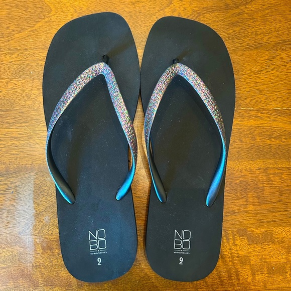No Boundaries Shoes - NWOT Sparkly Sandals